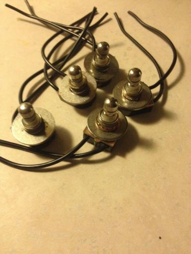 Lot of (5) Shine Top 2 Wire On-Off Rotary Switch 6A-125VAC,3A-250V,6A-125,E21855