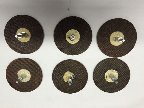 Cut Off Wheels with Mandrels 4&#034; Wheels Lot Of 6 New Old Stock High Quality USA