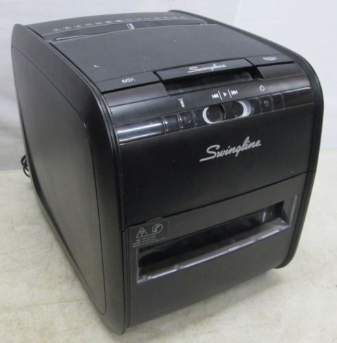 Swingline Paper Shredder, Stack-and-Shred 60X Auto Feed, Cross-Cut, 60 Sheets