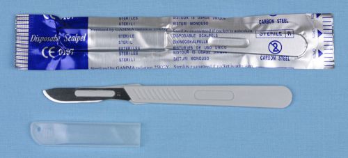 DISPOSABLE STERILE SCALPEL WITH A #21 BLADE