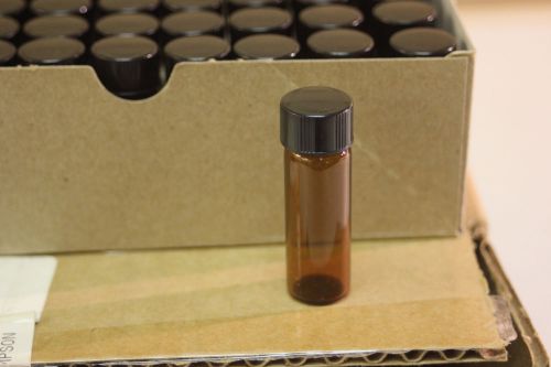 WHEATON 224982 Sample Vial, 4mL, Amber w/ Rubber-Lined Cap, 144/case