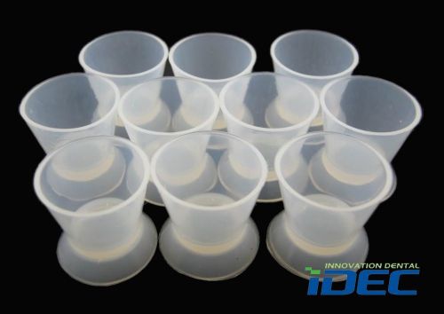 Free shipping 10 PCS  Middle  Size 36*38MM Dental Lab Silicone Mixing Bowl Cup