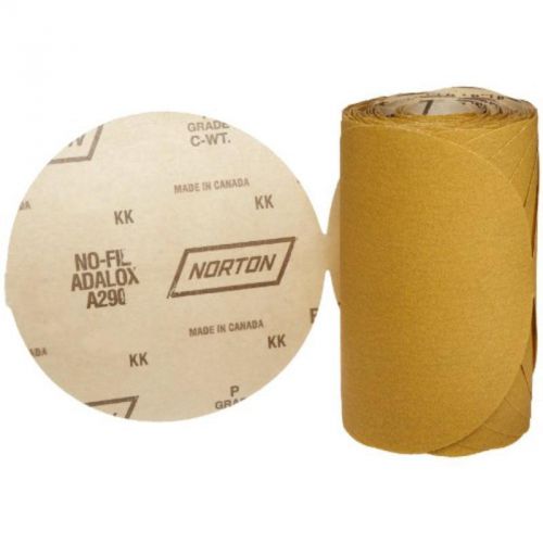 Heavy Duty Abrasive Disc, Paper Backing, A/O, 5&#034; Dia, Grit 220, 100/Roll Norton