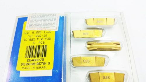 Iscar GIF-8.00E-1.20 IC825 Carbide Grooving Inserts (5 Inserts) (Q 984)