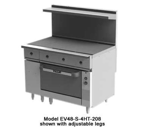 Vulcan EV48-S-4HT-480 Restaurant Range electric 48&#034; (4) hot tops 5.0kW...