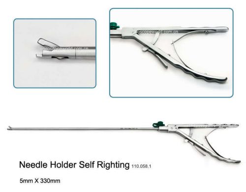 New Needle Holder 5X330mm Self Righting Laparoscopy