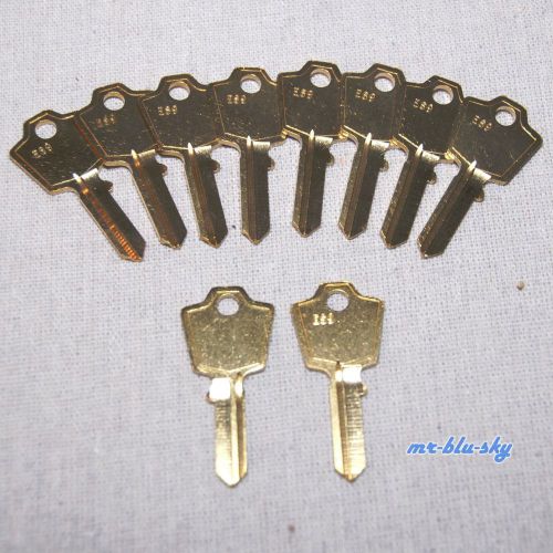 Locksmith - lot of 10 es9 brass key blanks jet for sale