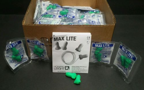 Howard Leight Max Lite Uncorded Ear Plugs NRR 30  (Quantity of 100 pair)