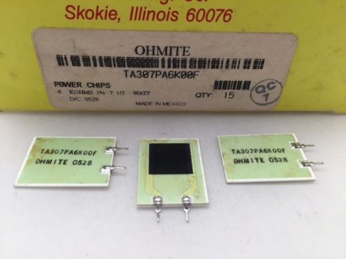 (5 pcs) TA307PA6K00F Ohmite, 7.5 Watt 6K Ohm 5%, High Power, Thick Film Resistor