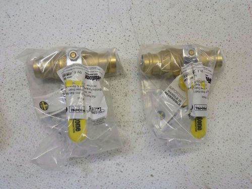 Lot of 2 webstone 80614w 1in. press ball valve for sale