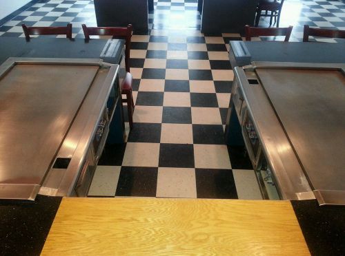 Hibachi GriddleTable and Granite top Table with hood system USED