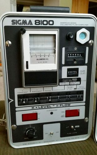 American Sigma 8100 Volumetric Flow Computer, no power cord, untested.