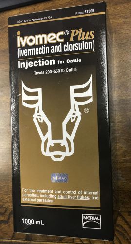 Ivomec plus injection for cattle 1000 ml injectable for sale