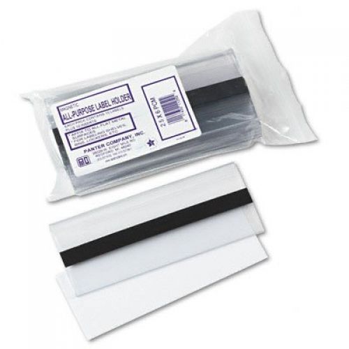 Panter Company PCM-2-1/2 Clear magnetic label holders, 6 x 2-1/2, 10/pack