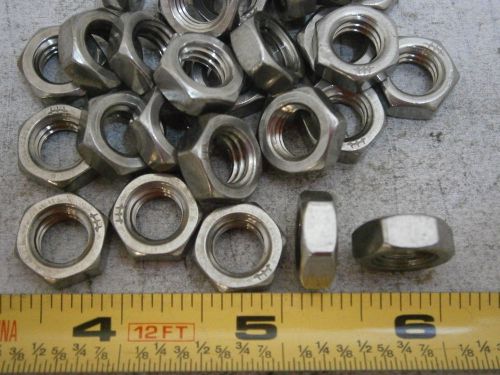 Jam hex nuts 3/8-16 stainless steel lot of 27 #5243 for sale