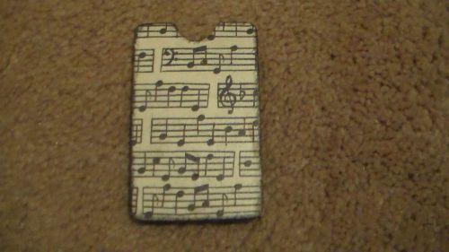 Wooden Card Holder Musical Notes Design