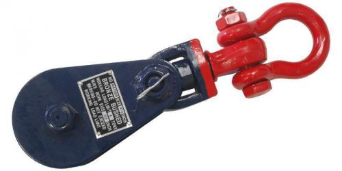6&#039;&#039; Blue Snatch Block with Red Shackle WLL 8 Ton