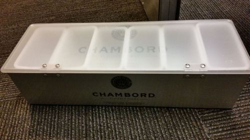 Chambord Vodka Condiment Tray Stainless finish (NEW IN BOX)