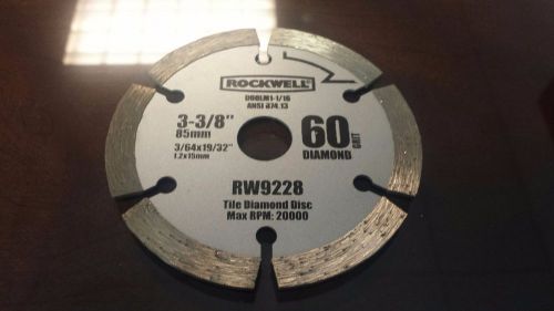 Rockwell RW9228 VersaCut 3-3/8-inch  60 Grit Diamond Circular Saw Blade