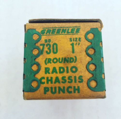 730 Size: 1&#034; GREENLEE Round Radio Chassis Punch
