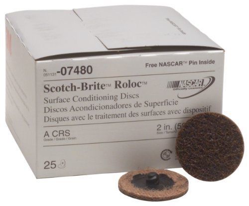 3M 07480 Roloc 2&#034; Coarse Surface Conditioning Disc New