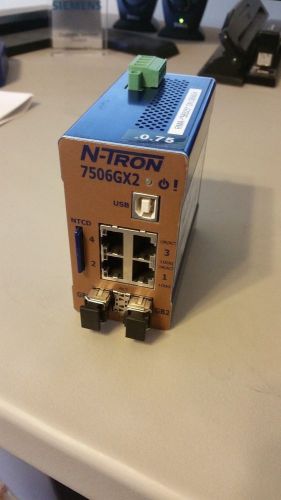 N-TRON 7506GX2 with 2 SFP modules and SD card