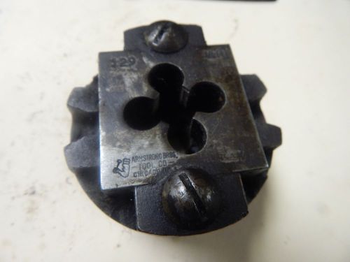Vintage Armstrong Bros.   3/8 R  Rethreading Die With Holder