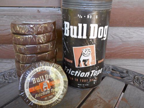9 Rolls Bull Dog Brown Medium Friction Tape 70 ft Rolls in original canister