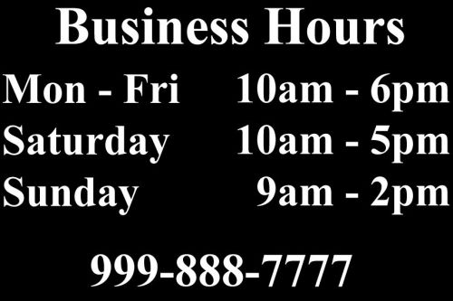 Your Custom Personalized Business Store Name Vinyl Sign Decal