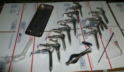 Vaginal*speculum*specula*ob/gynecology*surgical instruments*clean*lot of 16*nr ! for sale