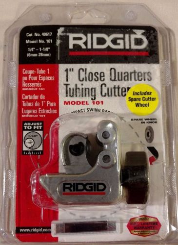 Ridgid 1in close quarters tubing cutter 40617 model 101 1/4in to 1 1/8in