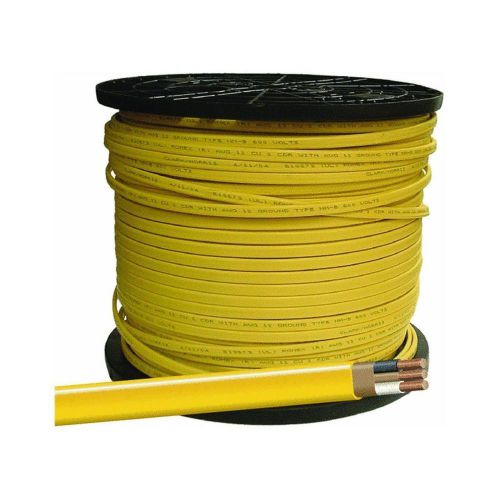 1000-Ft Roll 12-2 NM-B AWG Gauge Indoor Electrical-Wire Yellow Romex 20-Amp -NEW