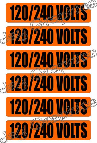 120-240 volts voltage &amp; conduit markers | stickers | decals | labels electrical for sale