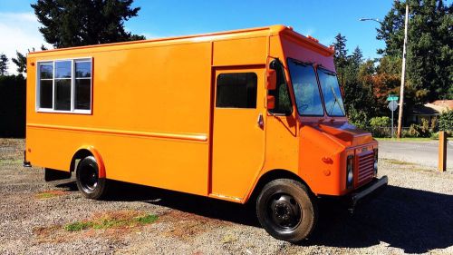 Orange food truck