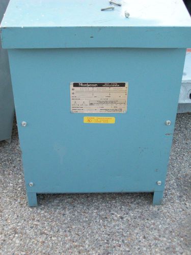 30 kva transformer 480 high 240 low 223-3197 jefferson electric powerformer 3ph for sale