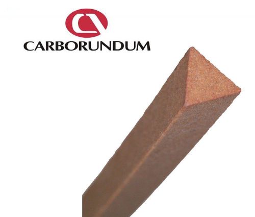 Triangular Abrasive File Sharpening Stones  6&#034;x 3/8&#034; coarse file CARBORUNDUM