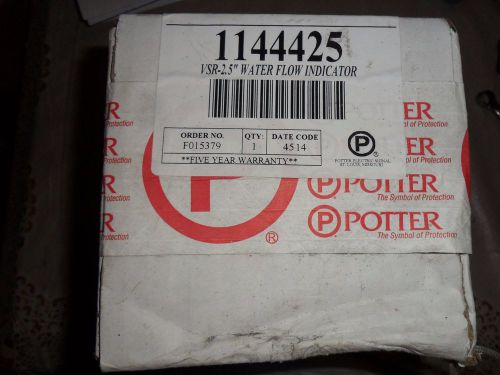New Potter Water Flow Switch VSR-2.5  2 1/2&#034;   1144425 FREE SHIPPING  FLOW