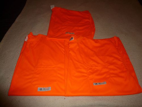 LOT OF 3 RADWEAR MAX-DRI HIGH VISIBILTY ORANGE SAFETY WORK T-SHIRT MENS SIZE: 4X