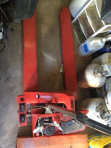 Used interthor  pallet jack  12 volt 3300 lbs local pick up for sale