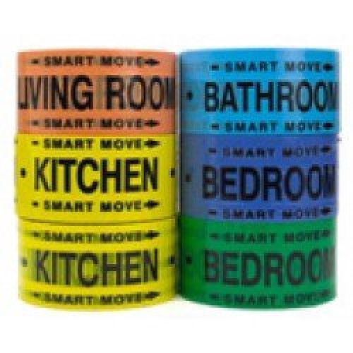Moving Supplies - 2 Room Labeling Tape--tape for Your Bedroom, Living Room, Bath