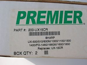 2-Pk Fax Machine Film, Replaces UX=15CR for Sharp UX 500/510/600M/1000/1100