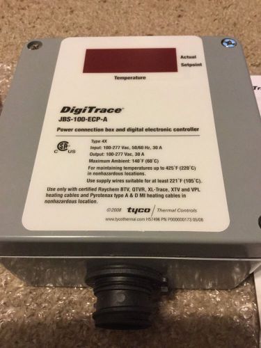 TYCO THERMAL CONTROLS JBS-100-ECP-A NEW DIGITRACE ELECTRIC THERMOSTAT JBS100ECPA