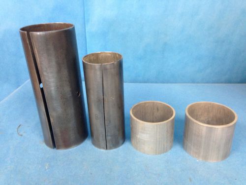 Lot of steel and aluminum cylinder molds 3&#034;, 2.75&#034; 2.25&#034; i.d. lot of 4 for sale