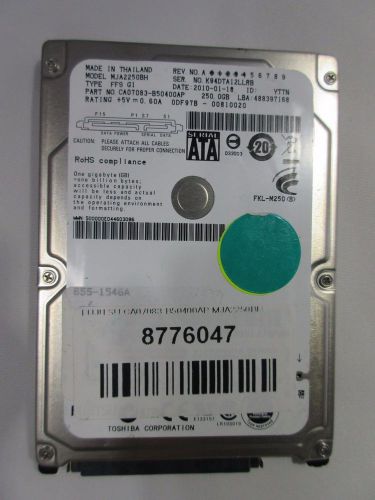 MJA2250BH FFS G1, CA07083-B50400AP, Fujitsu SATA 2.5 250GB