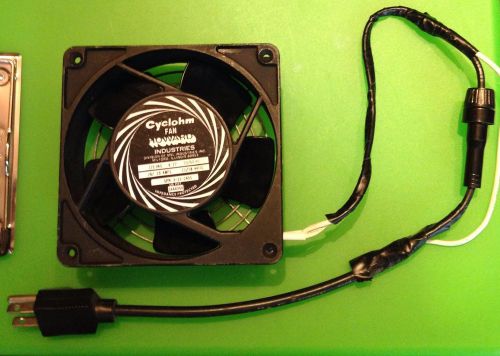 Square Axial Fan 115 VAC 4-11/16&#034; Cyclohm Howard Ind. electronic cooling