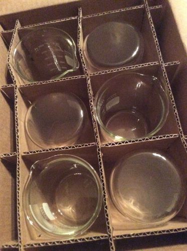 Lot Of 6, Corning Pyrex 1000-600, Glass Beaker Griffin, Low Form Dblescale 600mL