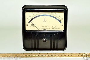 Vintage Analog Device Bakelite Panel Ammeter E59K AC 0-100 A Russian Soviet