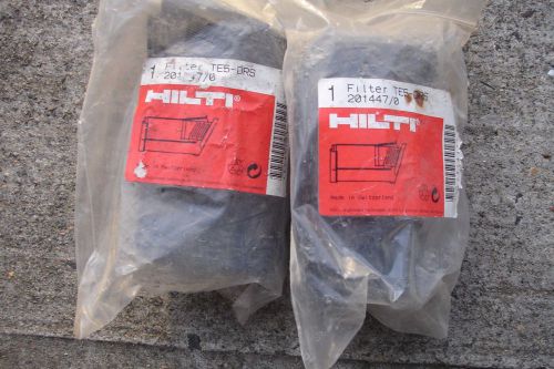 ( 2 ) hilti te5-drs cordless rotary hammerdrill dust filter extractor # 201447/0 for sale