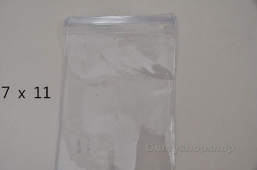 100Pcs 7 x 11 cm Clear Self Sealing Zip Lock Jewelry Gift Packaging Bags PVC