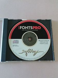 SOFTKEY COMPACT DISC - KEY FONTS PRO 303 - FOR WINDOWS &amp; MACINTOSH